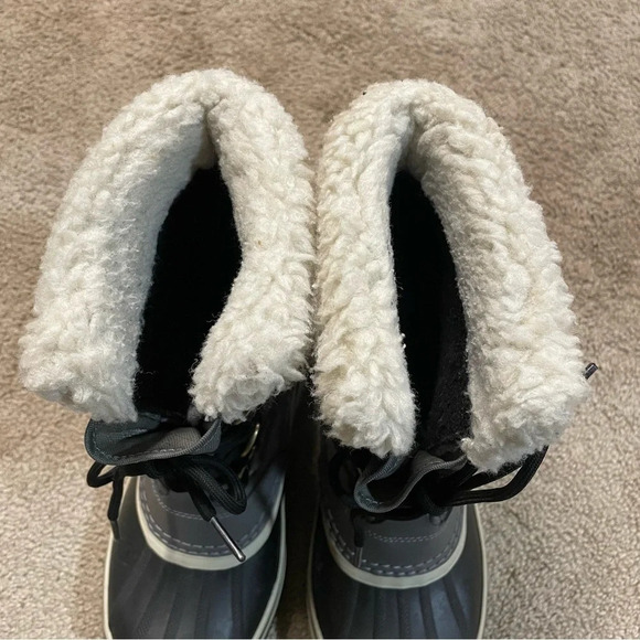 SOREL Carnival Boot Waterproof Winter Snow Boots NL 1495-035 Faux Fur size 6 - Picture 9 of 13